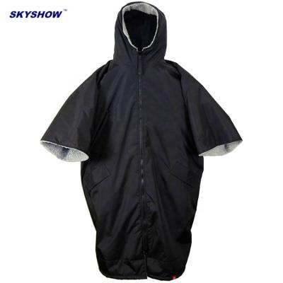 China Size 85x120cm Custom Warm Adult Waterproof Unisex Cloth Poncho Dry Changeable Surf Robe With Hood for sale