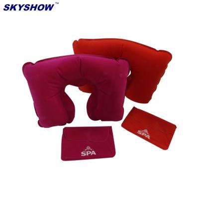 China Amenity Massage Customized Airline Kit Travel Pillow Set for sale