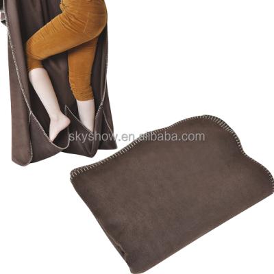 China TV Fire Retardant Hug Warm Fleece Blanket With Sleeves for sale