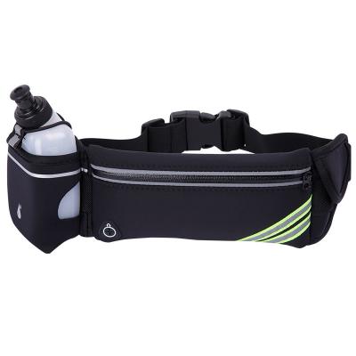 China Water Proof Fashion Belt Waist Running Bag With Adjustable Thoughtful Fanny Pack Bottle Holder For Women Men Kids for sale