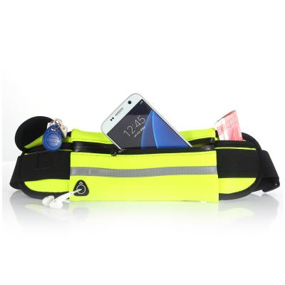 China Theftproof Anti-theft Waterproof Running Waist Pack Neoprene Waist Bag Special Elastic Pack With Water Bottle Pocket for sale