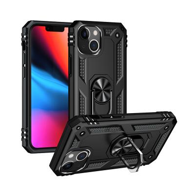 China Hot Selling Shockproof Armor Phone Cover Military Grade Shockproof Armor Phone Case with Ring Stand for sale