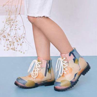 China Round Fashion Martin Toddler Kids Rain Boots Waterproof Non-slip Comfortable Cute Printing for sale