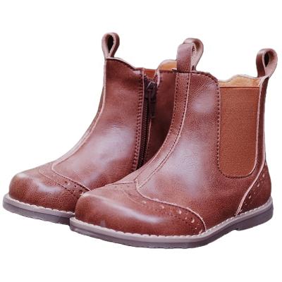 China Winter Western Martin Boots For Kids Girl Handmade Leather Anti-odor Retro Style Boy Autumn Boots for sale