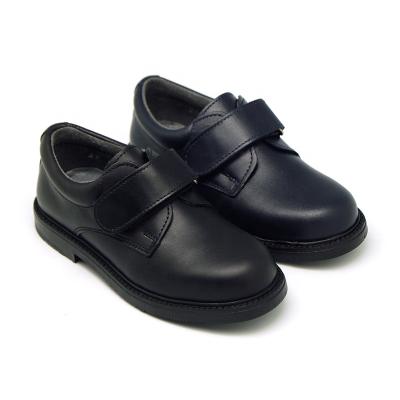 China Anti-odor Most Popular Formal Little Boys Dress Leisure Shoes Perfect Black Leather Kids School Shoes for sale