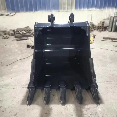 China quality excavator pc200 220 heavy duty mini excavator attachments crusher rock thumb ripper rake clamp skeletonbucket 200mm 15m3 for sale