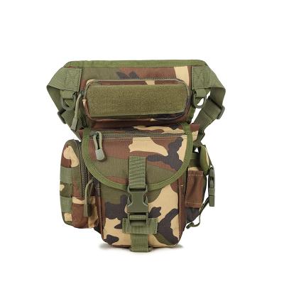 China Outdoor Water Proof JSH Recycling Thigh Backpacks Multifunctional Camouflage Bag High Quality Waist PouchBarrel Shaped Bag for sale