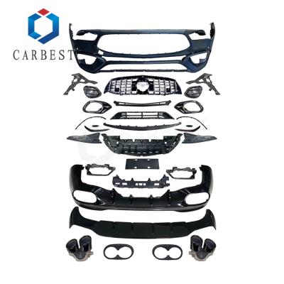 China 2021 hot sale best quality plastic car upgrade body kits for CLA45 W118 2018-2020 to CLA45S AMG for sale