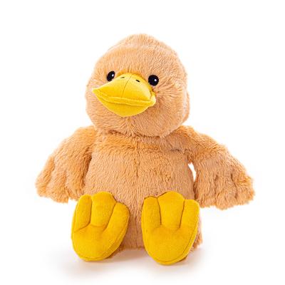 China Fun 10 Inch Super Soft Yellow Duck Naughty Dolls Stuffed Plush Pillow Animal Toy Gift Stuffed Animal Cute With Babies for sale