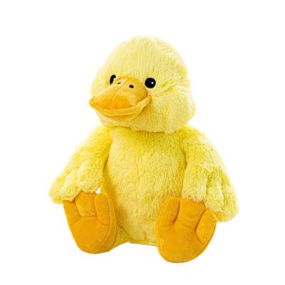 China New Promotional Cheap Stuffed Yellow Duck Stuffed Plush Toy Cute Soft Duck Fun for sale