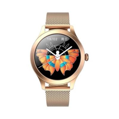 China Round Full Heart MP3 Playback 2020 Pro Touch Screen Compatible Android Ios Lady Smartwatch Kw10 With English Czech Polish Multi Language for sale