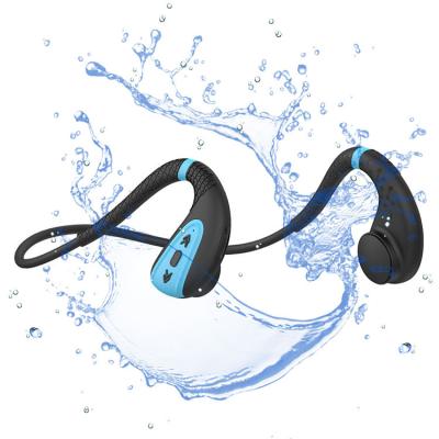 China IPX8 Waterproof Earphone Swimming Ipx8 Headset Waterphone Headband Sports Wireless Stereo Head Phones Bone Conduction Headphones Earpiece for sale