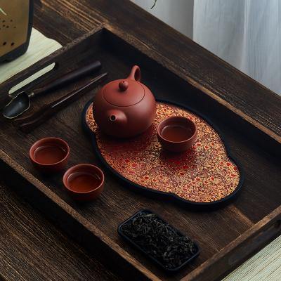 China Sustainable Tea Serving Tray And Ceremonial Bakelite Tray For Chinese Kungfu Tea for sale