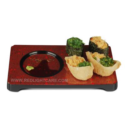 China Sustainable Japanese Kitchen Sushi Boats Tray Display Dishes Serving Dishes Or Tea Tray for sale