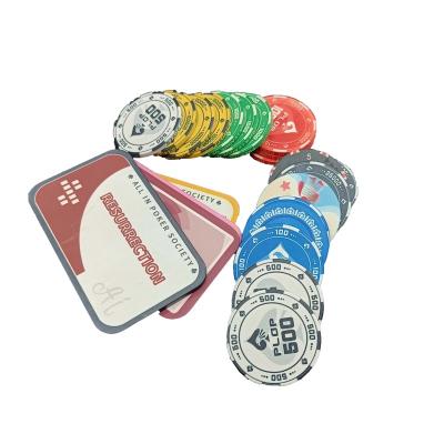 China Poker Chips Custom High End Ceramic Material Poker Chips For Casino Entertainment Poker Casino Chips for sale