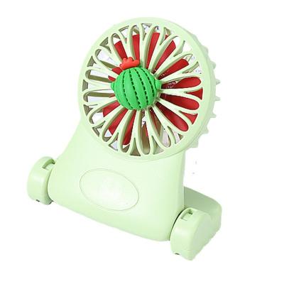 China Mini Summer Student Dormitory Student Dormitory Support Small Fan Electric Fan Fruit and Vegetable Electric Fan Small Fan Handheld Rechargeable Desk for sale