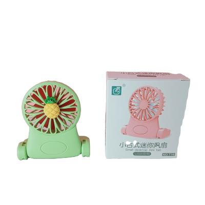 China Mini Summer Student Dormitory Student Dormitory Support Small Fan Electric Fan Fruit and Vegetable Electric Fan Small Fan Handheld Rechargeable Desk for sale