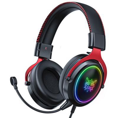 China X10 Earphone Wired Gaming Headset Over-Ear Gaming Headphones with Noise Canceling Microphone and LED Light for PS4, PC for sale