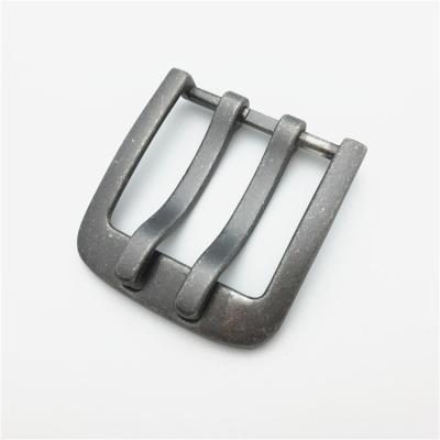 China Double Pin Buckle Suitable For Multiple Scenario Belt 45mm Custom Double Crotch Belt Buckles for sale