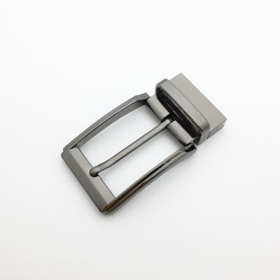 China Factory Sale New Design Fashion Reversible Black Nickel Reversible Buckle 35mm Belt Pin Buckle for sale