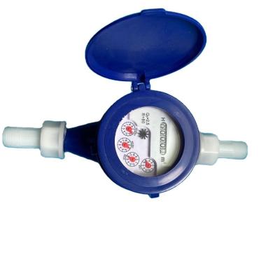 China Factory Delivery Plastic Blue Water Meter Flow Meter Manufacturer DN15mm~DN25mm (1 /2' ~1-1/2