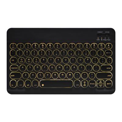 China Wireless Smart Keyboards for 9.7-11 inch Tablet Phone in IOS/Android/Windows SyetomABS Keybaord with Round Keytop for sale