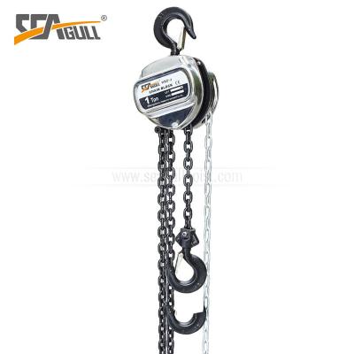 China 0.5 Ton Chain Hoist Block Light - Weight Steel Body Zn - Plating Hand Chain Hoist for sale