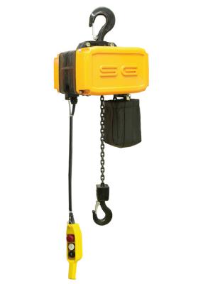 China Small Yellow 500kg Electric Chain Hoist For Construction   , Lifting Speed 8 m / Min for sale