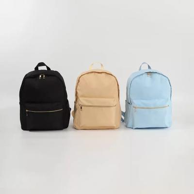 China RTS Anti-theft Actions Waterproof LOGO Backpack Kids School Casual Customized Sports With Letter Patches Backpack Mom Nylon Bags for sale