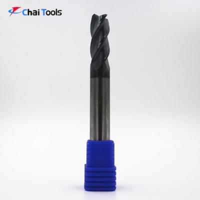 China CHF4-160H045L100 Solid Carbide 4 Flutes Flat End Mill Side Milling Cutter for sale