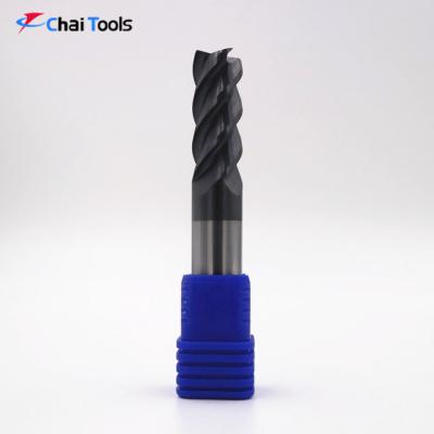 China CLF4-D012H030L75 Solid Carbide 4 Flutes Flat End Mill Side Milling Cutter for sale