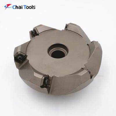 China 42CrMo 45 Degree Indexable CNC Face Milling Cutter With Carbide Insert SNKX for sale