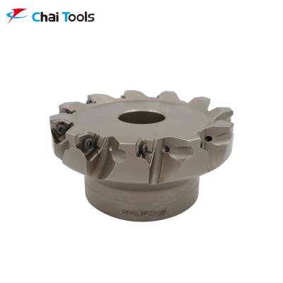 China 42CrMo Right Angle Indexable Cnc Carbide Insert Face Milling Cutter for sale