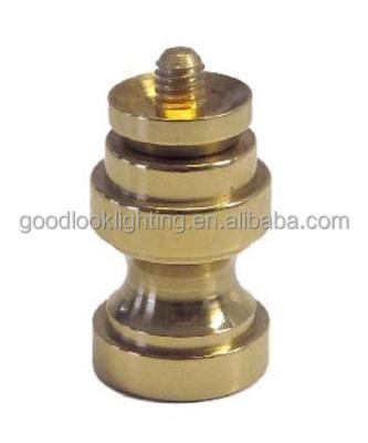 China Lamp finials are 1/4-27 threaded to fit floor lamp speaks all plated metal finial base lamp finials / lamp parts hardware use for portable lamps 1.0 inch height for sale