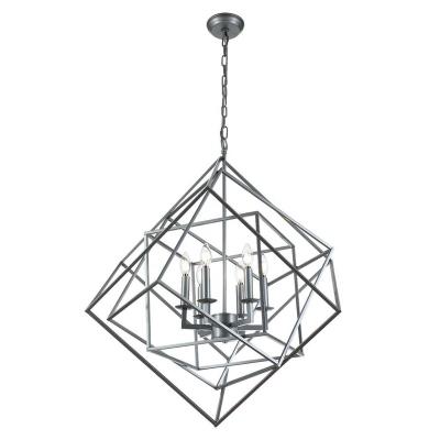 China Traditional modern magic square design with deep gray finish ceiling pendant /chandelier lighting lighting for sale