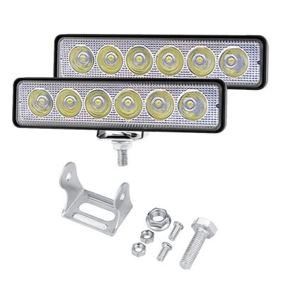 China Brand New 18w Factory Price Risk Free Driving Led Work Light Auto Lighting Systems Led Offroad Light Bar for sale