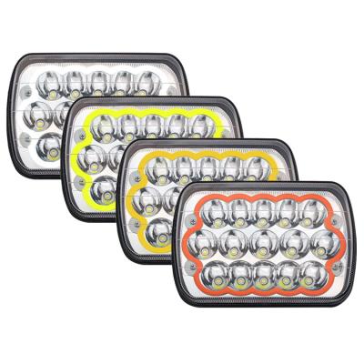 China Factory hot sales aluminum hot style 5x7 led headlight 7 inch led headlight car accessories lights for sale