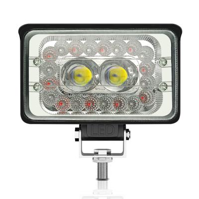 China Aluminum 5inch 48W Led Work Lights LED Square Lamp Flood Off Road Driving Light For Trucks Tractor 4WD for sale