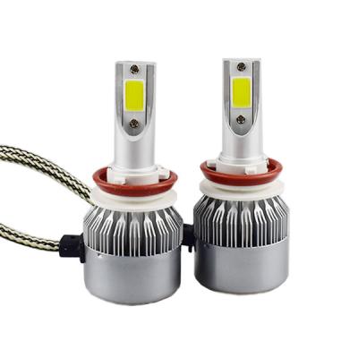 China Automobile lamp new design c6 led headlight auto lighting system h11 led headlight bulbs for sale