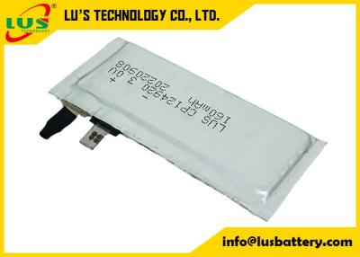 China CP124920 LiMnO2 Lithium Battery Flexible 3V 160 Mah Super Thin Cell For Safety Helmet for sale