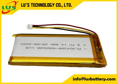 China Lithium Polymer Battery 3.7V 4000mAh LP904388 14.8Wh 3.7v 4000mah Li-ion battery 904388 for sale