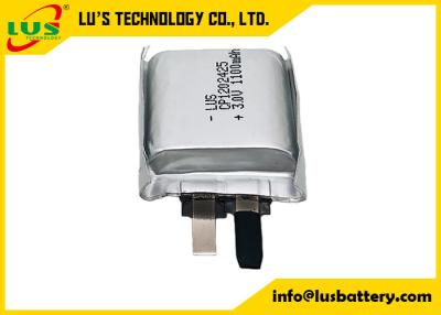 Cina Batteria sottile prismatica CP1202425 non ricaricabile Batteria primaria 3,0 volt 1100mah cella al litio polimerica non ricaricabile in vendita