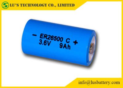 Chine Batterie primaire de la batterie au lithium de la taille 3,6 V de la batterie au lithium de Batteires ER26500 C 9000mAh 3.6v à vendre