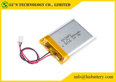 중국 LP603443 리튬 이온 중합체 재충전 전지 3.7 V 850mah Li 이온 건전지 603443 재충전 전지 3.7v 세포 판매용