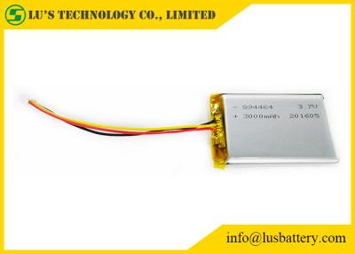 Cina batteria al litio ricaricabile della batteria 3,7 V 3000mah della compressa della batteria LP894464 del polimero del litio di 3.7V 3000mah in vendita