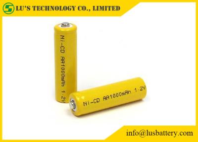 China NI-CD AA1000mah 1.2V Nickel Cadmium Battery With Tabs OEM / ODM Acceptable for sale