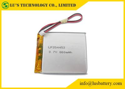 China LP354453 3.7 V 800mah Battery PL354453 Lithium Polymer Rechargeable Battery 800mah 3.7v li po battery for sale