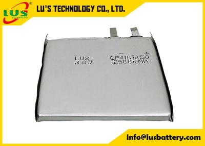 China Slim LiMnO2 Battery CP405050 2400mAh 2500mAh 3v Thin Cell lithium batteries Cp405050 for sale