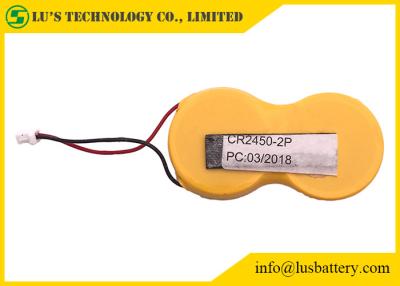 Китай Пакет батареи 1200мах 3.0в клетки монетки лития кнопки 2КР2450 с соединителем проводов ДЖСТ продается