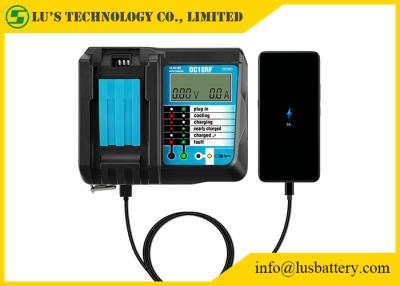 China 14.4V-18V 3.5A DC18RF Lithium Ion Battery Charger With LCD Screen for sale